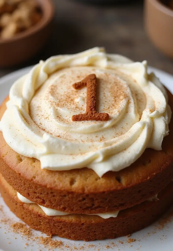 30 First Birthday Cake Ideas That Are Sweet and Memorable 26 30 First Birthday Cake Ideas That Are Sweet and Memorable - 26. Seasonal Spice Cake