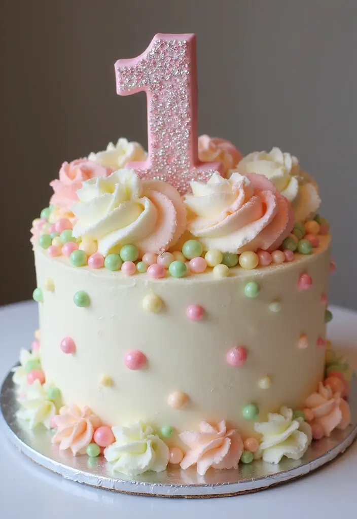 30 First Birthday Cake Ideas That Are Sweet and Memorable 30 30 First Birthday Cake Ideas That Are Sweet and Memorable - 30. Bubbly Champagne Cake