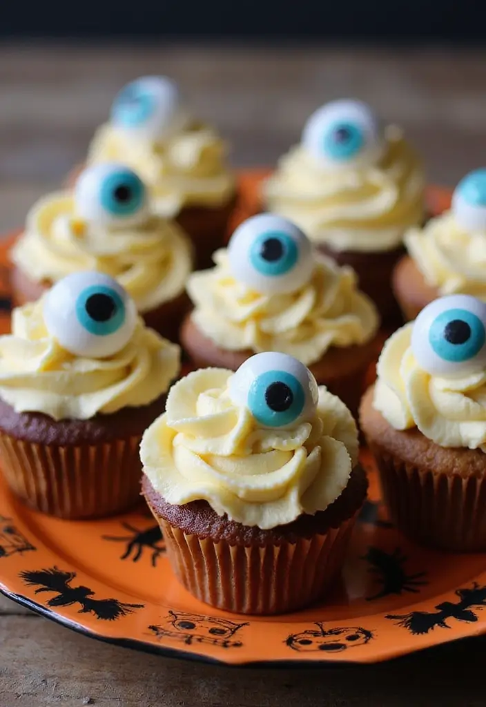 30 First Birthday Cake Ideas for Girls That Melt Hearts 13 30 First Birthday Cake Ideas for Girls That Melt Hearts - 13. Creepy Eyeball Cupcakes