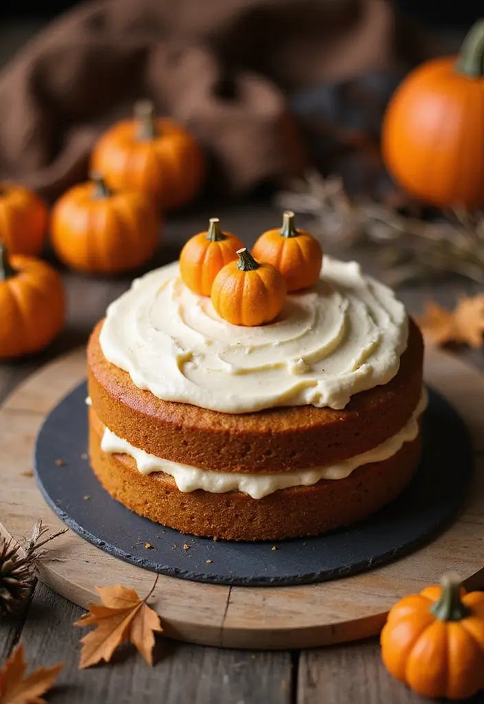 30 First Birthday Cake Ideas for Girls That Melt Hearts 17 30 First Birthday Cake Ideas for Girls That Melt Hearts - 17. Cheerful Pumpkin Spice Cake