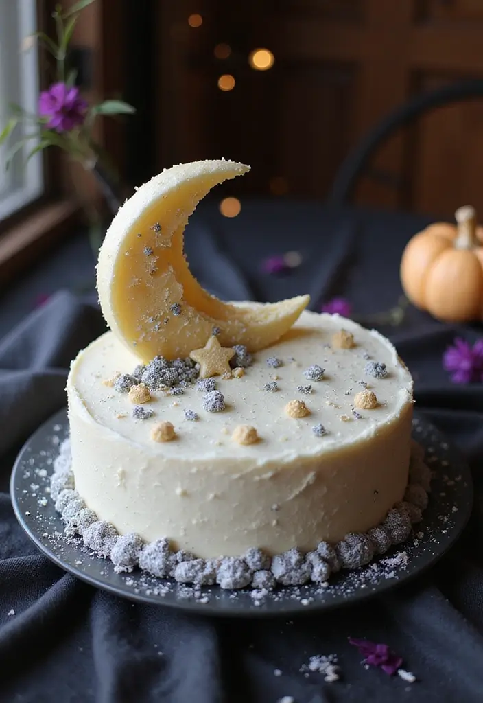 30 First Birthday Cake Ideas for Girls That Melt Hearts 21 30 First Birthday Cake Ideas for Girls That Melt Hearts - 21. Magical Moon Cake