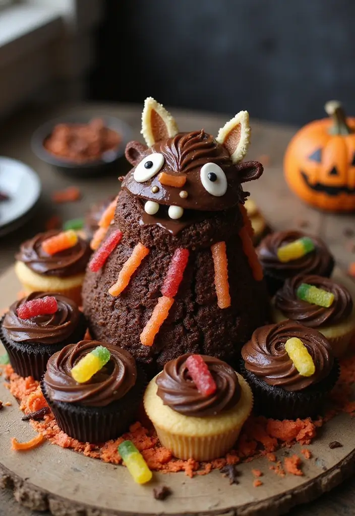 30 First Birthday Cake Ideas for Girls That Melt Hearts 24 30 First Birthday Cake Ideas for Girls That Melt Hearts - 24. Creepy Crawly Cupcake Cake