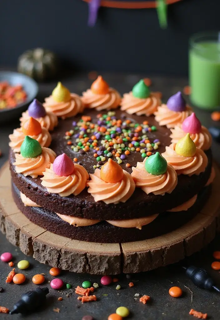 30 First Birthday Cake Ideas for Girls That Melt Hearts 25 30 First Birthday Cake Ideas for Girls That Melt Hearts - 25. Spooky Chocolate Chip Cake