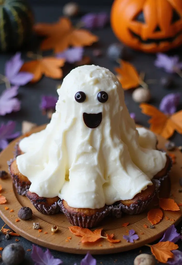 30 First Birthday Cake Ideas for Girls That Melt Hearts 29 30 First Birthday Cake Ideas for Girls That Melt Hearts - 29. Ghostly Cupcake Cake