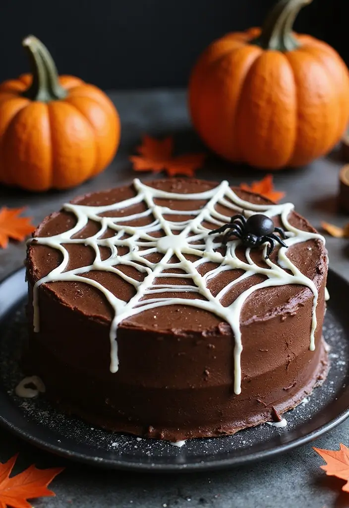 30 First Birthday Cake Ideas for Girls That Melt Hearts 5 30 First Birthday Cake Ideas for Girls That Melt Hearts - 5. Spooky Spiderweb Cake