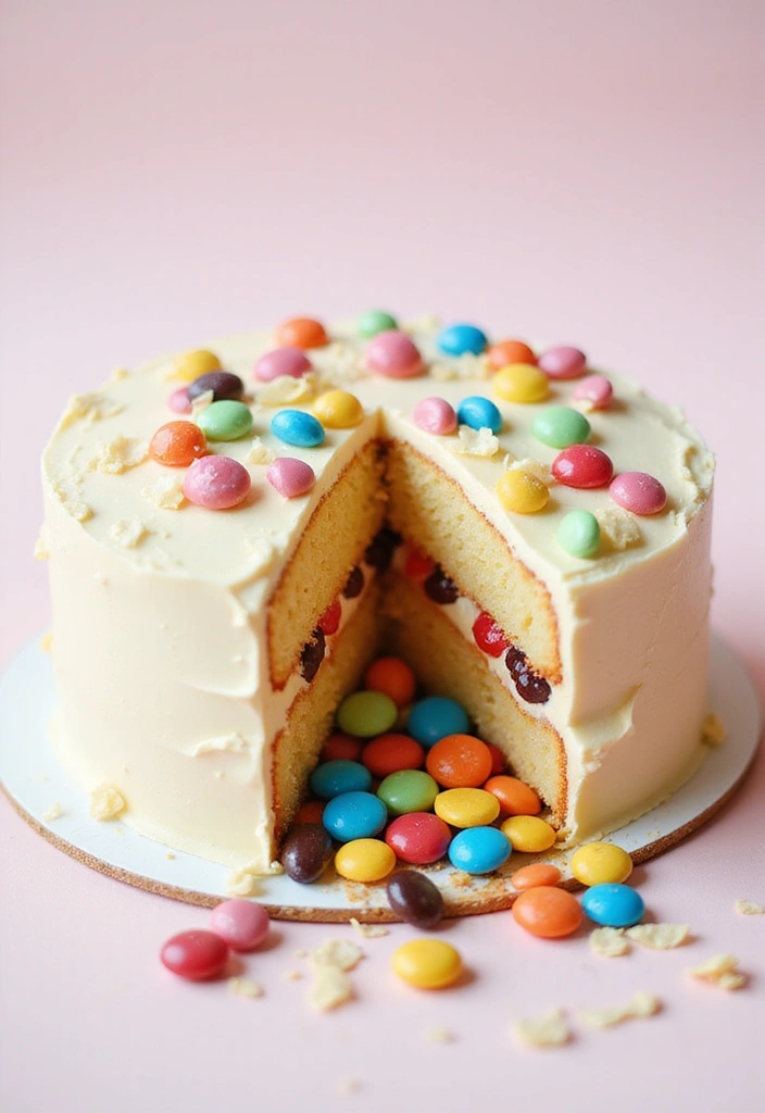 30 Funny Cake Design Ideas That Will Make Everyone Laugh - 14. The Surprise Inside Cake: A Hidden Treat