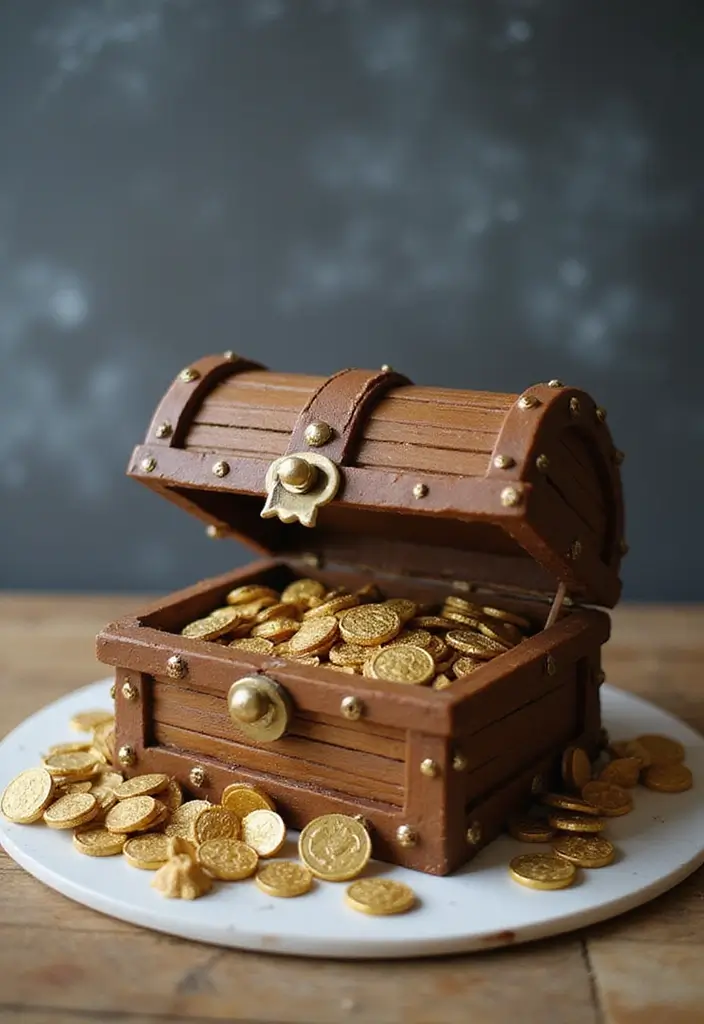30 Funny Cake Design Ideas That Will Make Everyone Laugh - 19. The Pirate Treasure Cake: Ahoy, Matey!