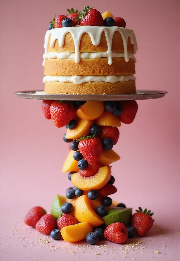 30 Funny Cake Design Ideas That Will Make Everyone Laugh - 2. The Upside-Down Cake: A Cake Gone Wild