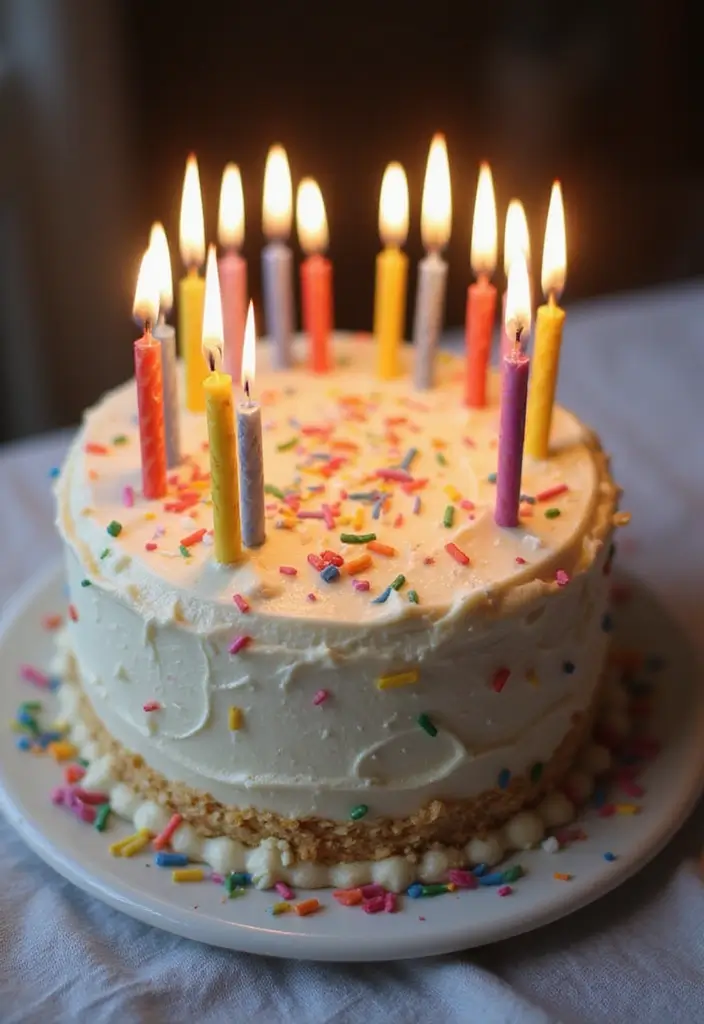 30 Funny Cake Design Ideas That Will Make Everyone Laugh - 25. The Birthday Cake: A Classic Twist