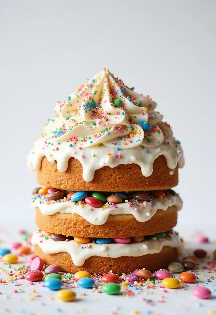 30 Funny Cake Design Ideas That Will Make Everyone Laugh - 8. The Messy Cake: A Playful Disaster