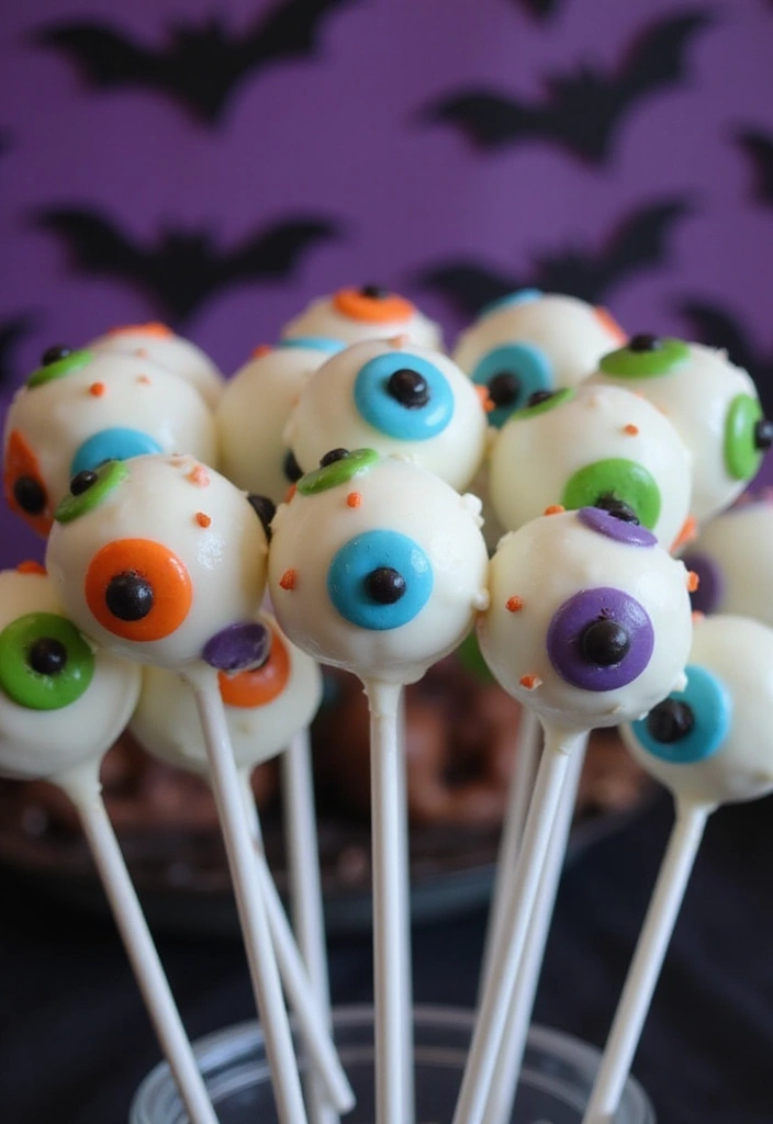 30 Halloween Baking Ideas That Look Spooky and Fun 11 30 Halloween Baking Ideas That Look Spooky and Fun - 11. Eyeball Cake Pops