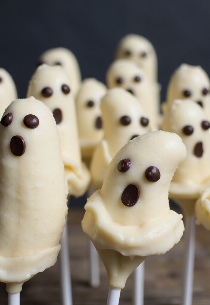 30 Halloween Baking Ideas That Look Spooky and Fun 20 30 Halloween Baking Ideas That Look Spooky and Fun - 20. Ghostly Banana Pops