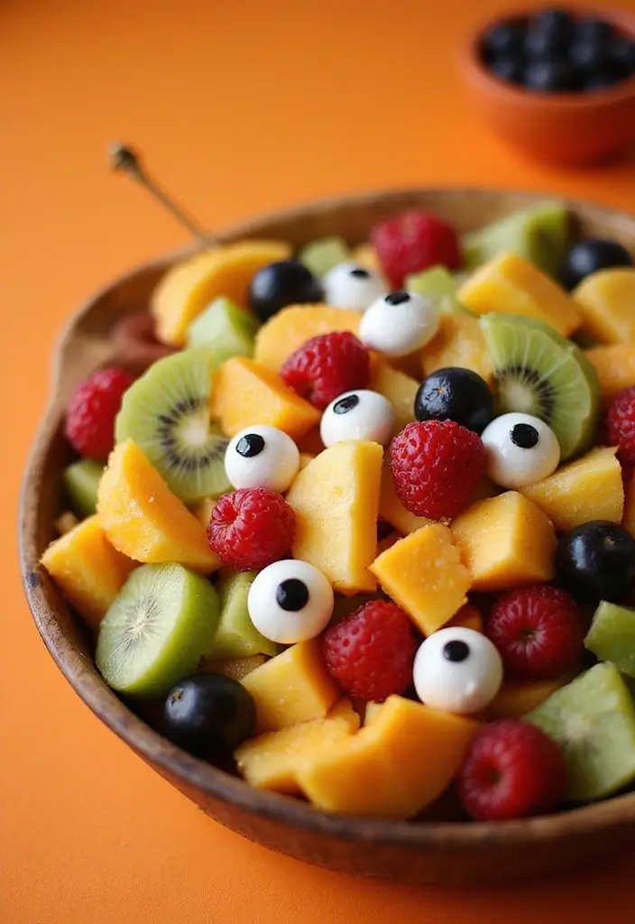 30 Halloween Baking Ideas That Look Spooky and Fun 21 30 Halloween Baking Ideas That Look Spooky and Fun - 21. Halloween Fruit Salad