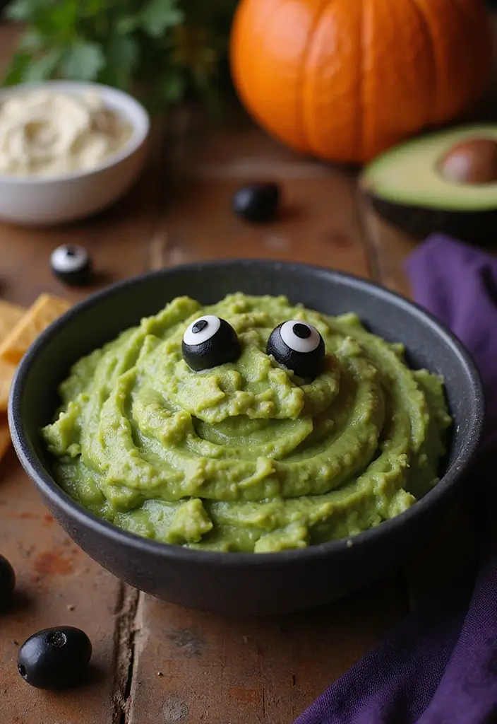 30 Halloween Baking Ideas That Look Spooky and Fun 25 30 Halloween Baking Ideas That Look Spooky and Fun - 25. Ghoulish Guacamole