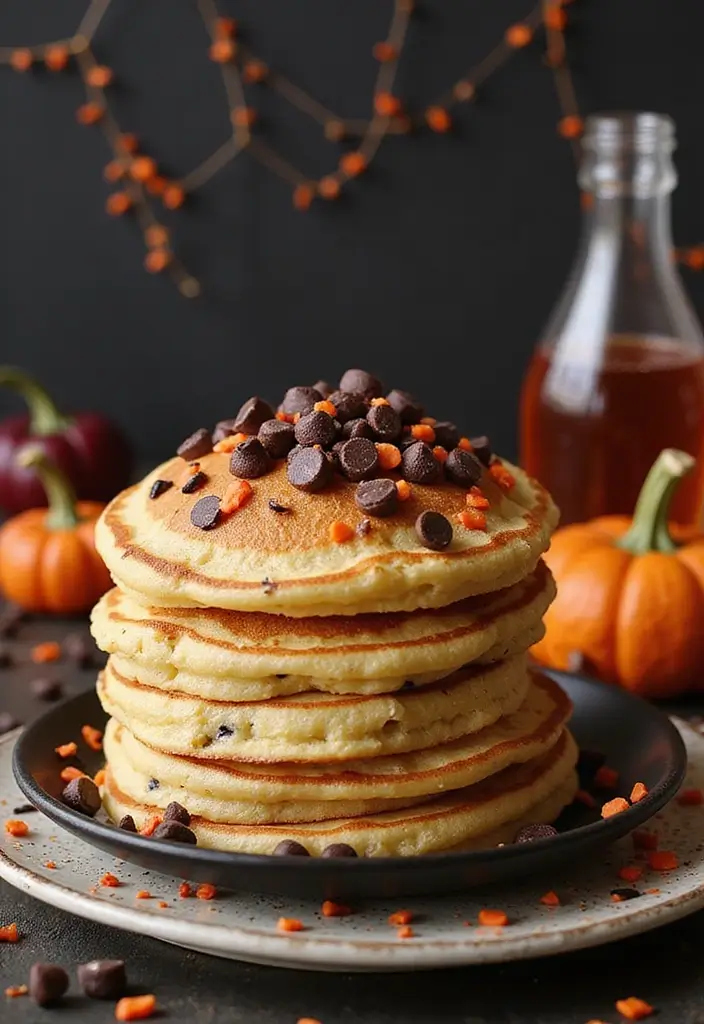 30 Halloween Baking Ideas That Look Spooky and Fun 28 30 Halloween Baking Ideas That Look Spooky and Fun - 28. Spooky Pancakes
