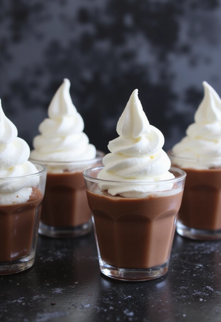 30 Halloween Baking Ideas That Look Spooky and Fun 3 30 Halloween Baking Ideas That Look Spooky and Fun - 3. Ghostly Chocolate Pudding Cups