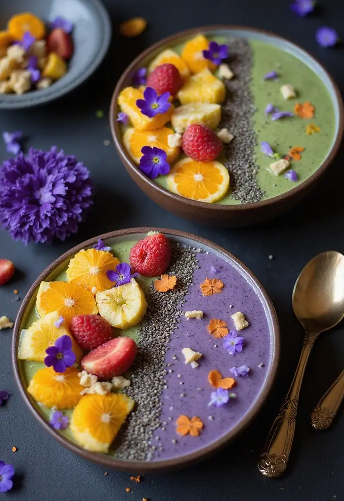 30 Halloween Baking Ideas That Look Spooky and Fun 30 30 Halloween Baking Ideas That Look Spooky and Fun - 30. Witch’s Brew Smoothie Bowl