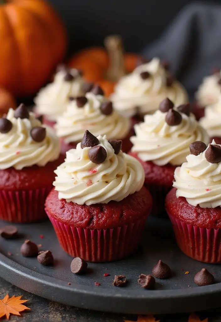 30 Halloween Baking Ideas That Look Spooky and Fun 7 30 Halloween Baking Ideas That Look Spooky and Fun - 7. Vampire Bite Cupcakes