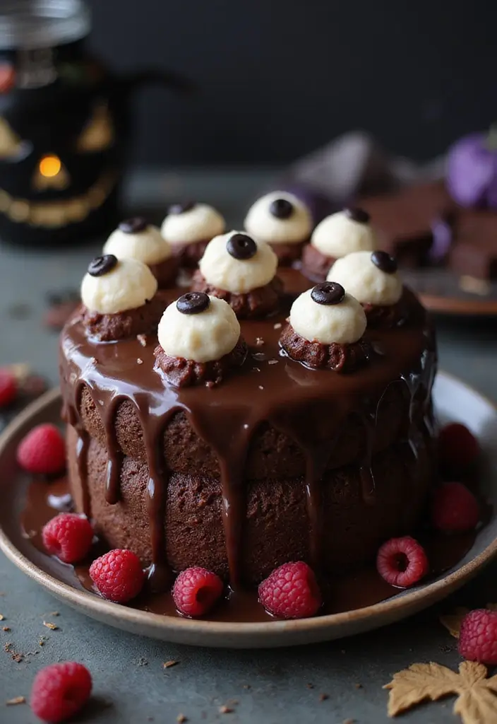 30 Halloween Cake Ideas That Are Creepy Yet Delicious 1 30 Halloween Cake Ideas That Are Creepy Yet Delicious - 1. Eerie Eyeball Chocolate Truffle Cake