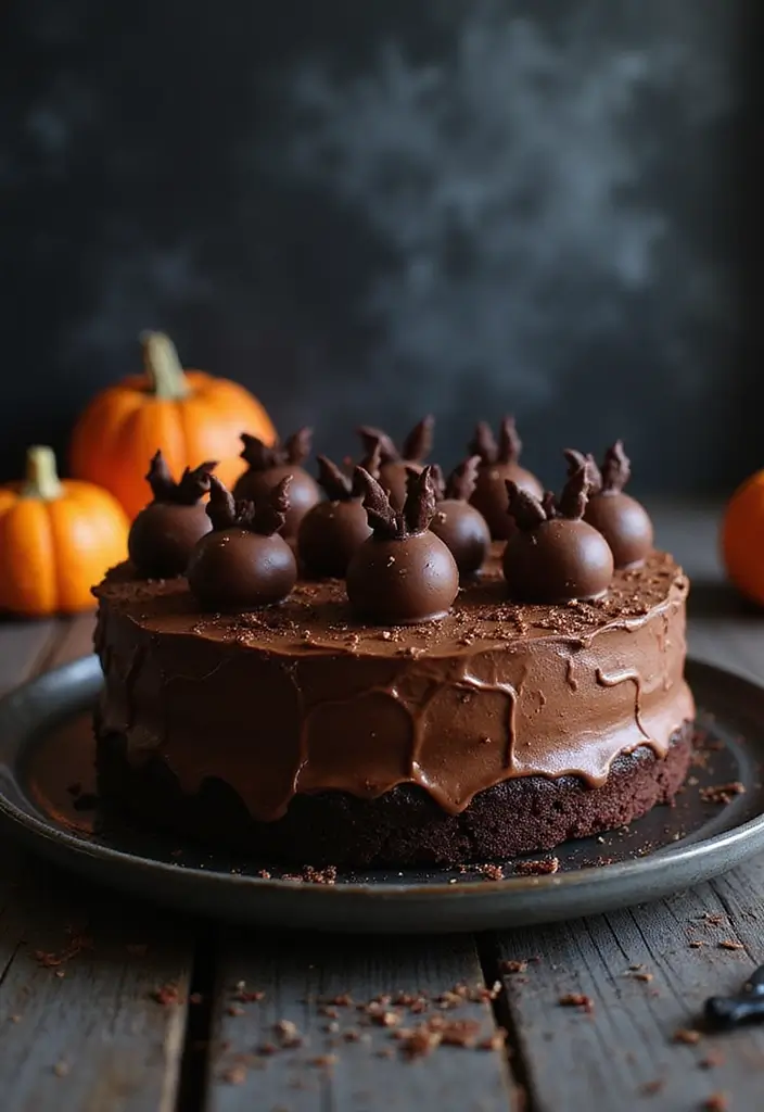 30 Halloween Cake Ideas That Are Creepy Yet Delicious 20 30 Halloween Cake Ideas That Are Creepy Yet Delicious - 20. Chocolate Truffle Bat Cake