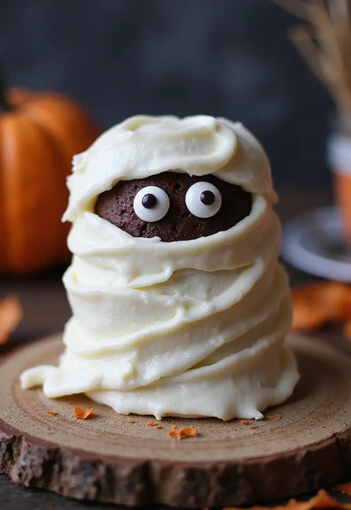 30 Halloween Cake Ideas That Are Creepy Yet Delicious 21 30 Halloween Cake Ideas That Are Creepy Yet Delicious - 21. Chocolate Truffle Mummy Cake