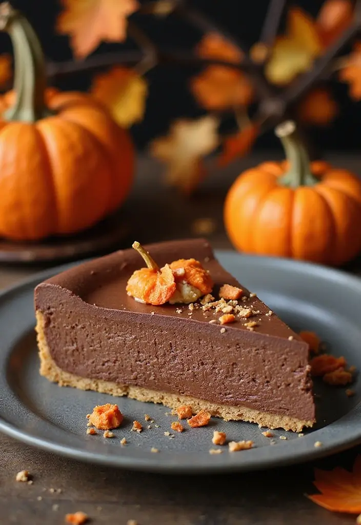30 Halloween Cake Ideas That Are Creepy Yet Delicious 24 30 Halloween Cake Ideas That Are Creepy Yet Delicious - 24. Chocolate Truffle Pumpkin Cheesecake