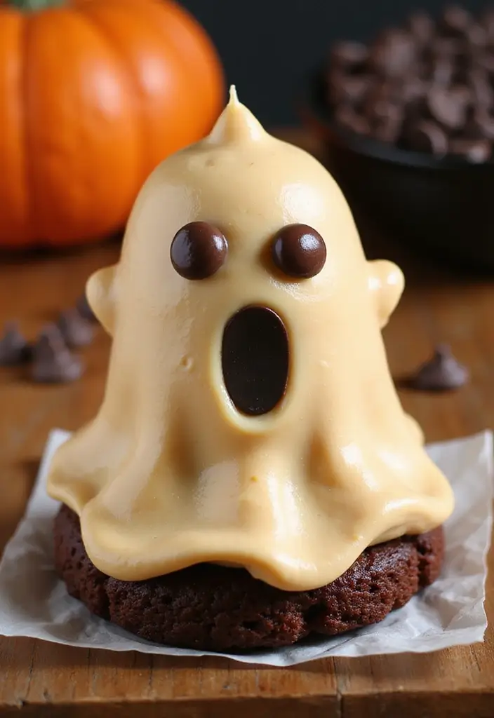 30 Halloween Cake Ideas That Are Creepy Yet Delicious 25 30 Halloween Cake Ideas That Are Creepy Yet Delicious - 25. Chocolate Peanut Butter Ghost Cake