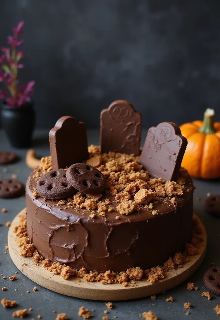 30 Halloween Cake Ideas That Are Creepy Yet Delicious 30 30 Halloween Cake Ideas That Are Creepy Yet Delicious - 30. Chocolate Grave Cake