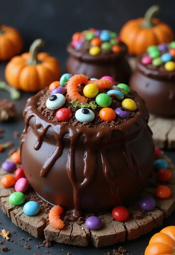 30 Halloween Cake Ideas That Are Creepy Yet Delicious 7 30 Halloween Cake Ideas That Are Creepy Yet Delicious - 7. Witch's Cauldron Chocolate Cake