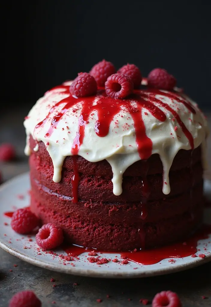 30 Halloween Cake Ideas That Are Creepy Yet Delicious 8 30 Halloween Cake Ideas That Are Creepy Yet Delicious - 8. Bloody Red Velvet Truffle Cake