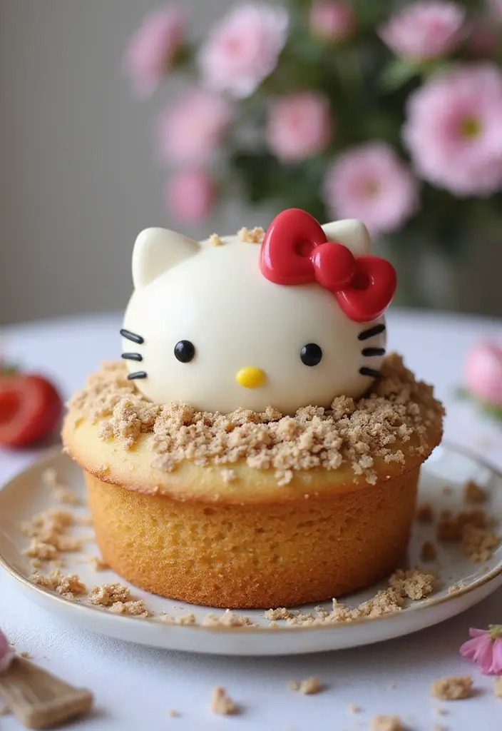 30 Hello Kitty Cake Ideas That Are Adorable and Cute 24 30 Hello Kitty Cake Ideas That Are Adorable and Cute - 24. Hello Kitty Coffee Cake