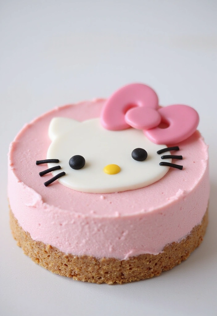 30 Hello Kitty Cake Ideas That Are Adorable and Cute 5 30 Hello Kitty Cake Ideas That Are Adorable and Cute - 5. Hello Kitty Cheesecake