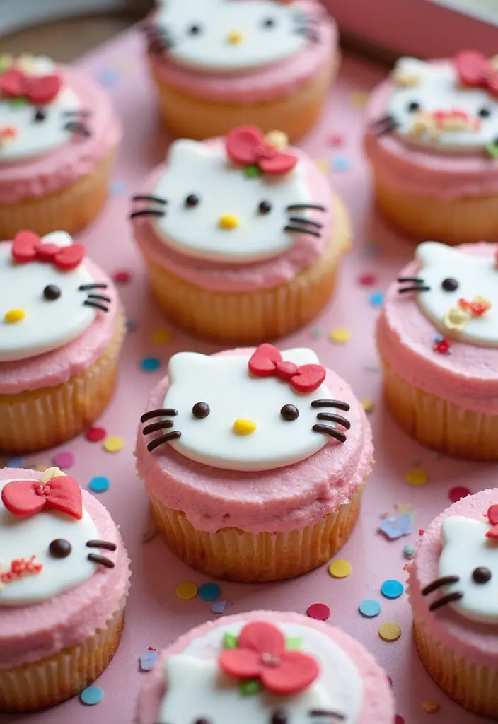 30 Hello Kitty Cake Ideas That Are Adorable and Cute 7 30 Hello Kitty Cake Ideas That Are Adorable and Cute - 7. Mini Hello Kitty Cakes
