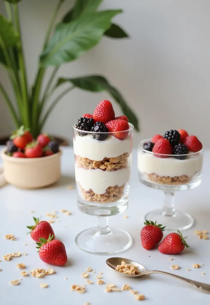 30 Mother’s Day Baking Ideas That Show Your Love 12 30 Mother’s Day Baking Ideas That Show Your Love - 12. Yogurt Parfaits with Granola and Berries