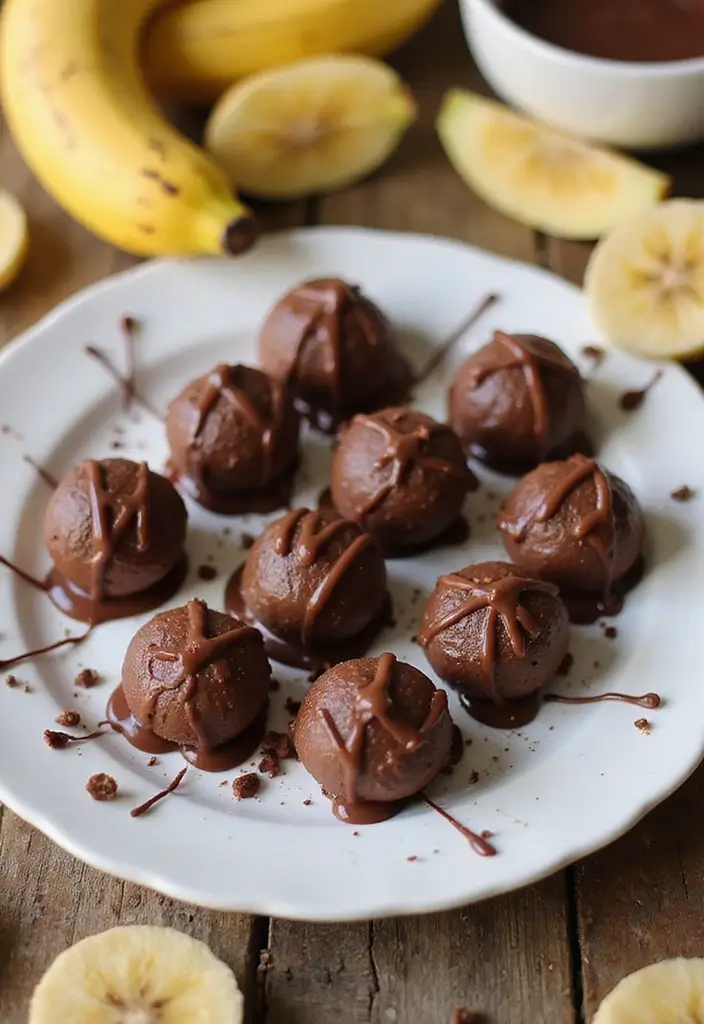 30 No Bake Dessert Ideas Perfect for Quick Sweet Treats 9 30 No Bake Dessert Ideas Perfect for Quick Sweet Treats - 9. Chilled Chocolate Banana Bites