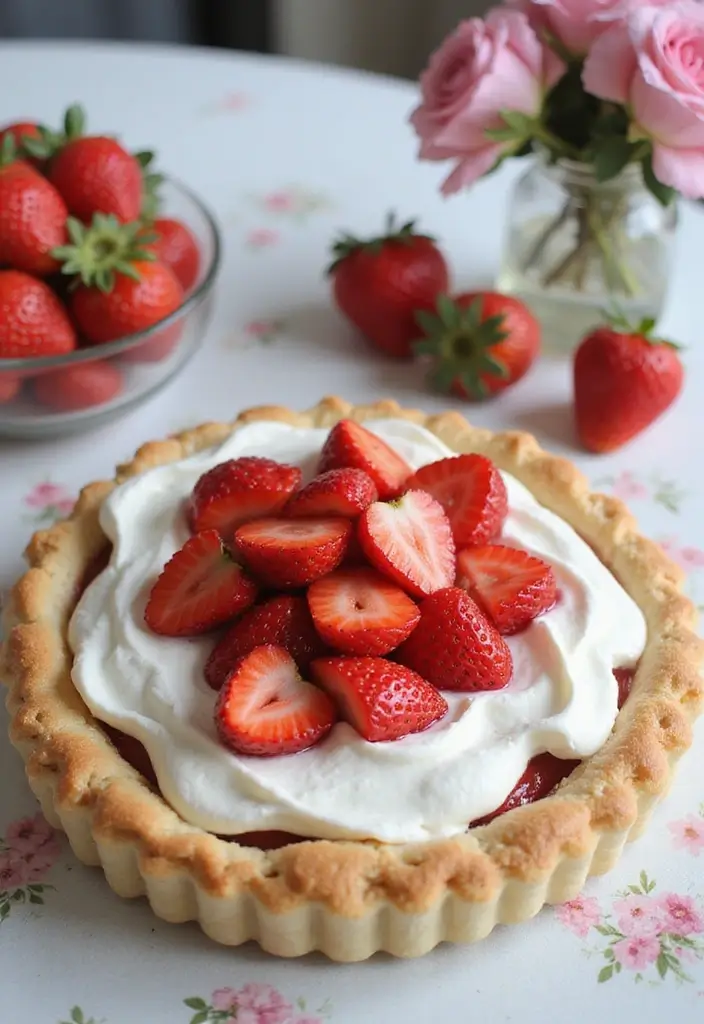 30 No Bake Pie Recipes That Are Quick and Delicious 3 30 No Bake Pie Recipes That Are Quick and Delicious - 3. No Bake Strawberry Shortcake Pie