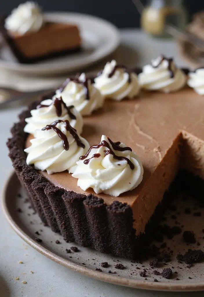 30 No Bake Pie Recipes That Are Quick and Delicious 5 30 No Bake Pie Recipes That Are Quick and Delicious - 5. Chocolate Peanut Butter No Bake Pie