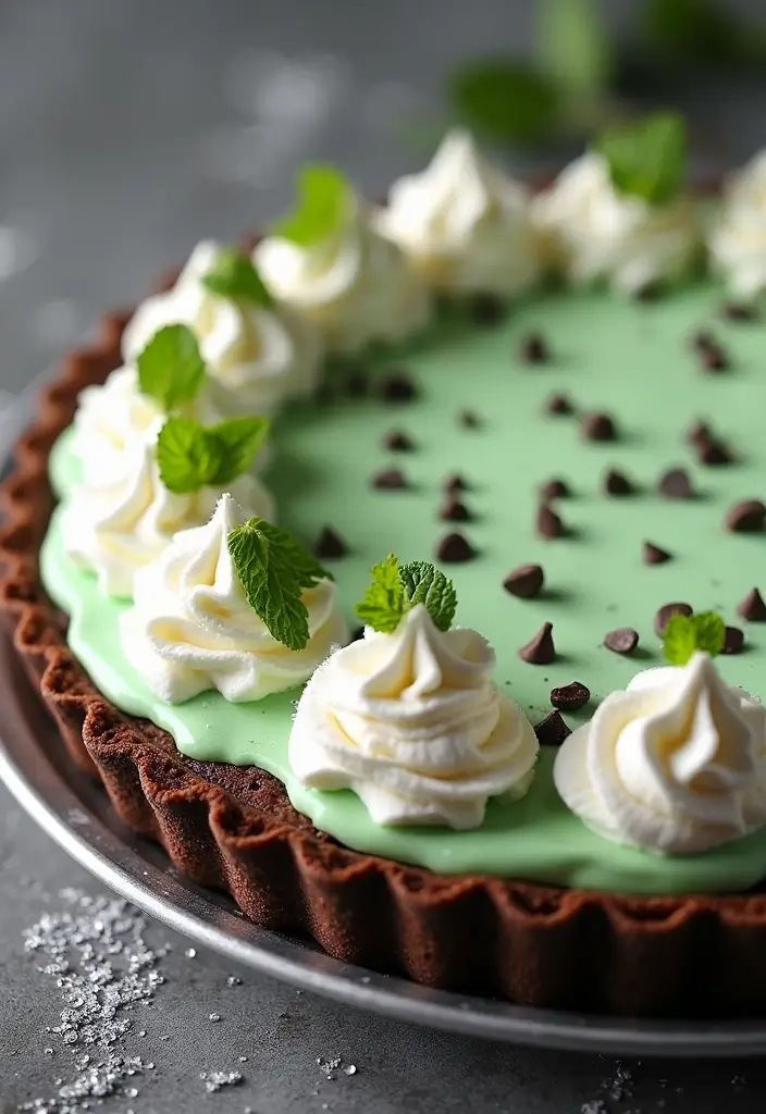 30 No Bake Pie Recipes That Are Quick and Delicious 7 30 No Bake Pie Recipes That Are Quick and Delicious - 7. No Bake Mint Chocolate Chip Pie