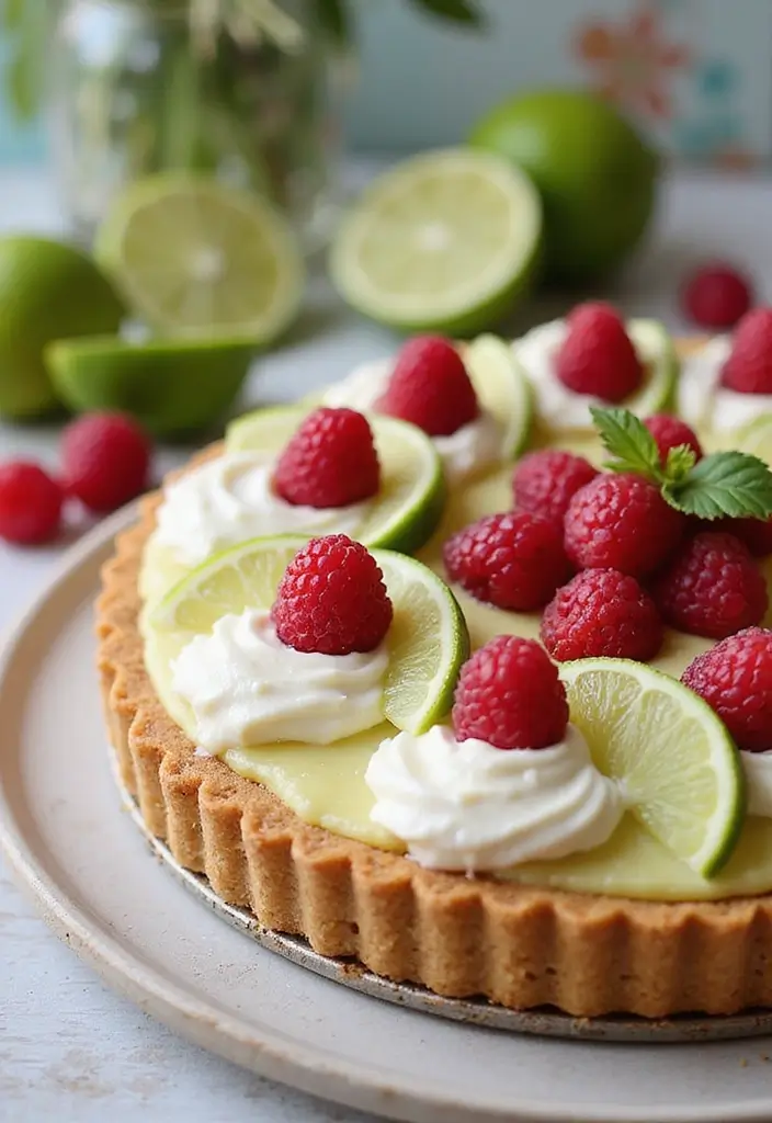 30 No Bake Pie Recipes That Are Quick and Delicious 8 30 No Bake Pie Recipes That Are Quick and Delicious - 8. No Bake Raspberry Lime Pie