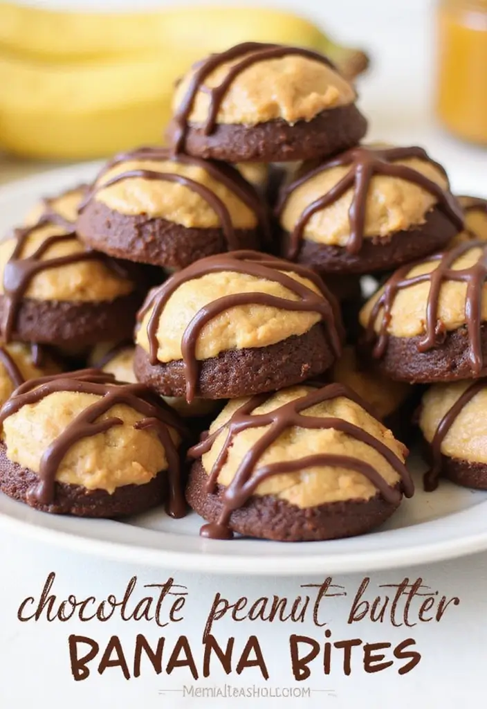 30 No Bake Snack Recipes for Busy Sweet Cravings 21 30 No Bake Snack Recipes for Busy Sweet Cravings - 21. No Bake Chocolate Peanut Butter Banana Bites