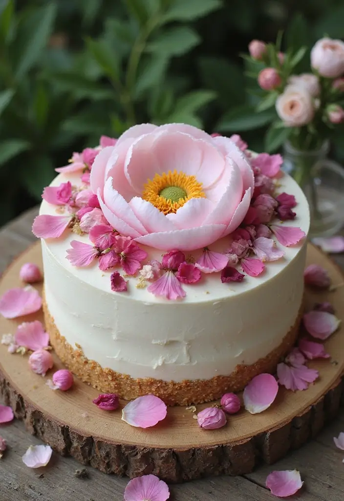 30 Pink Birthday Cake Ideas That Feel Fun and Feminine 12 30 Pink Birthday Cake Ideas That Feel Fun and Feminine - 12. Peony Petal Cake