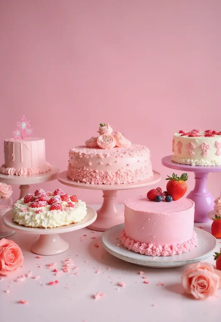 30 Pink Birthday Cake Ideas That Feel Fun and Feminine 24 30 Pink Birthday Cake Ideas That Feel Fun and Feminine - 24. Pink Chiffon Cake