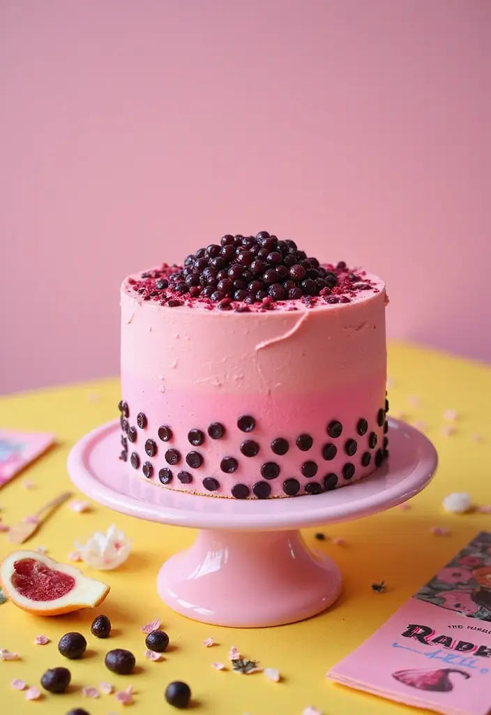 30 Pink Birthday Cake Ideas That Feel Fun and Feminine 30 30 Pink Birthday Cake Ideas That Feel Fun and Feminine - 30. Pink Bubble Tea Cake