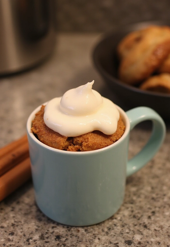 30 Recipes for Baking That Will Make Your Kitchen Smell Amazing 14 30 Recipes for Baking That Will Make Your Kitchen Smell Amazing - 14. Cinnamon Roll Mug Cake