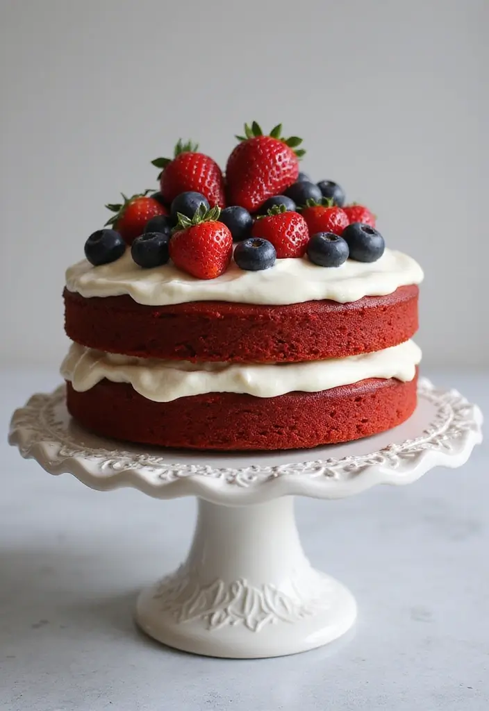 30 Red Cake Ideas That Look Stunning and Unique - 1. Classic Red Velvet Cake