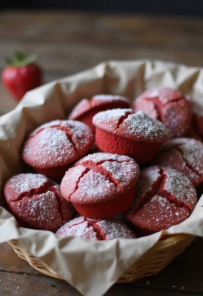 30 Red Cake Ideas That Look Stunning and Unique - 18. Red Velvet Muffins