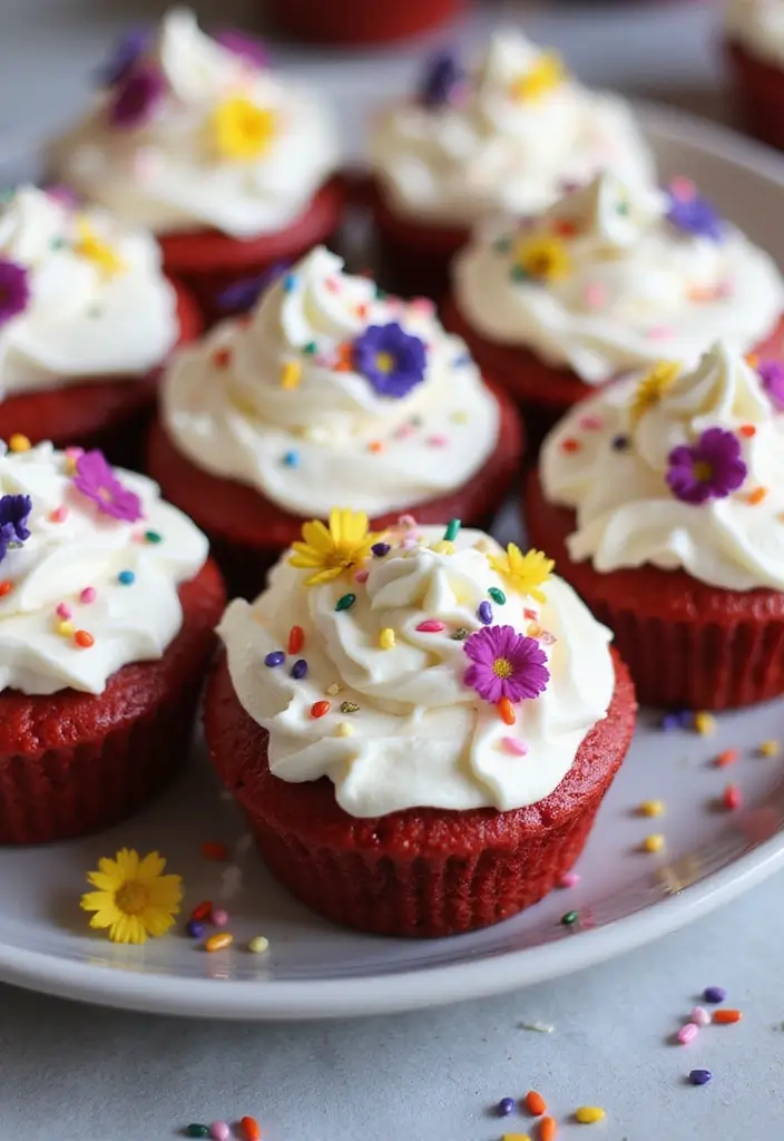 30 Red Cake Ideas That Look Stunning and Unique - 2. Red Velvet Cupcakes