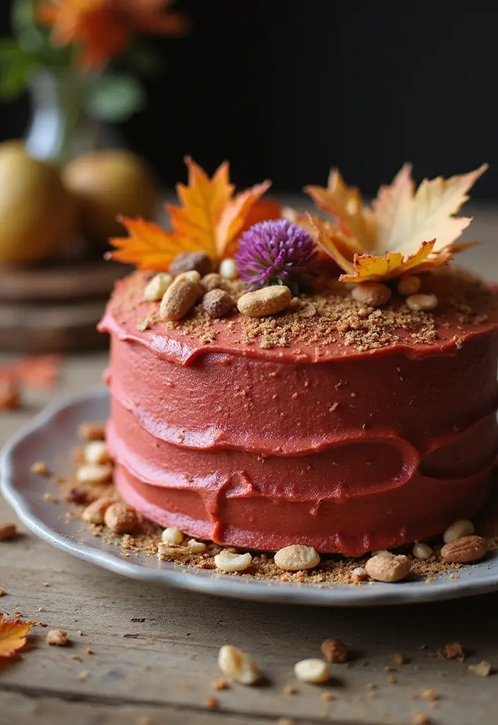 30 Red Cake Ideas That Look Stunning and Unique - 25. Red Velvet Pumpkin Spice Cake