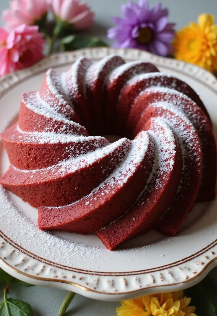 30 Red Cake Ideas That Look Stunning and Unique - 4. Red Velvet Bundt Cake