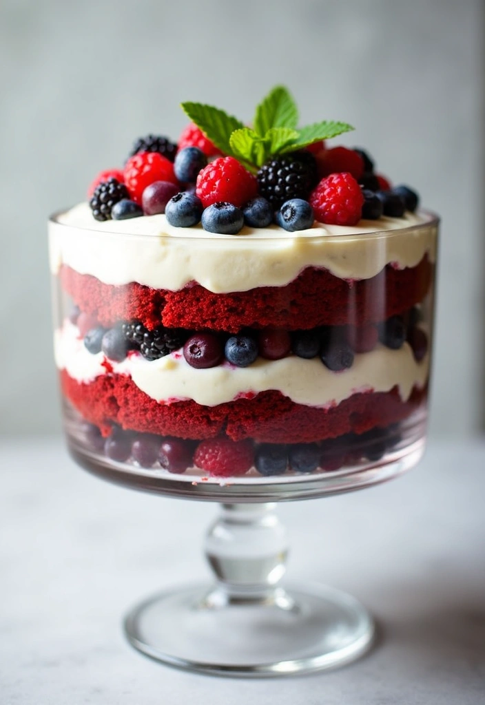 30 Red Cake Ideas That Look Stunning and Unique - 7. Red Velvet Trifle